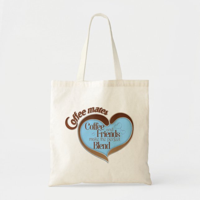 Bolsa Tote Companheiros de café (Frente)