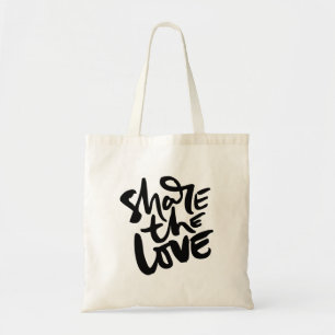 Bolsa Tote Compartilhe o amor Como Jesus Cita Estética Christ