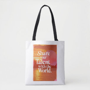 Bolsa Tote Compartilhe Seu Talento Com o Mundo