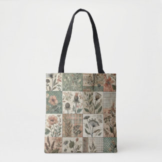 Bolsa Tote Compartimento e corda terracotta verde e rosa únic