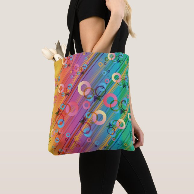 Bolsa Tote Composição Abstrata (Close Up)
