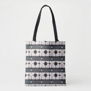 Bolsa Tote Composição Geométrica Abstrata com Círculos