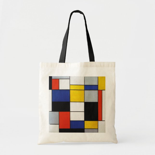 Bolsa Tote Composição, Mondrian (Frente)