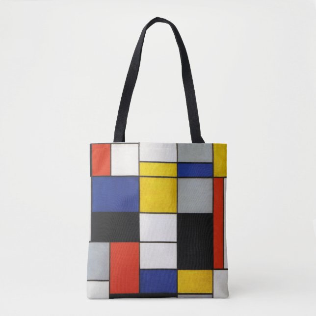 Bolsa Tote Composição, Mondrian (Frente)