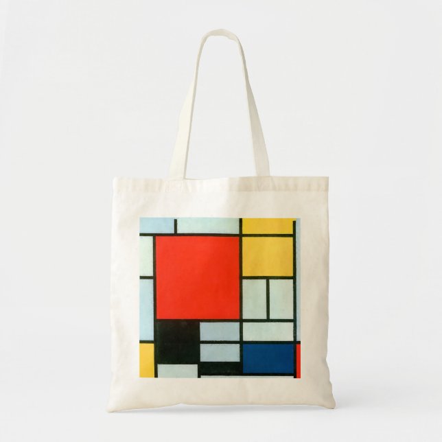 Bolsa Tote Composição Piet Mondrian (Frente)
