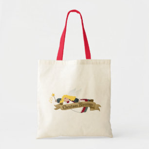 Bolsa Tote Compra do anjo do Natal/bolsas do presente