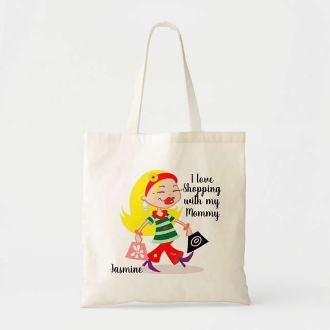 Bolsa Tote Comprando com minha Mamãe (Frente)
