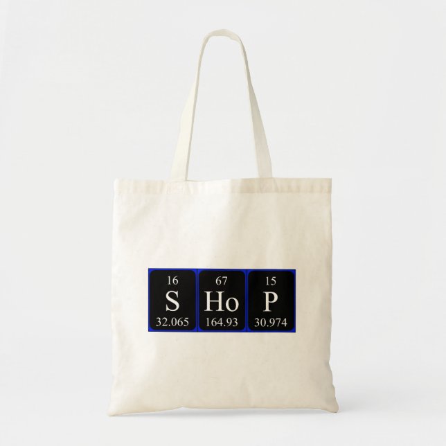 Bolsa Tote Comprar o conjunto de palavras de mesa periódica (Frente)