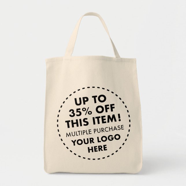 Bolsa Tote Compras Personalizadas Comprando 35% de Desconto d (Frente)