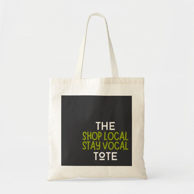 Bolsa Tote Compre a barra de ferramentas vocal de permanência (Frente)