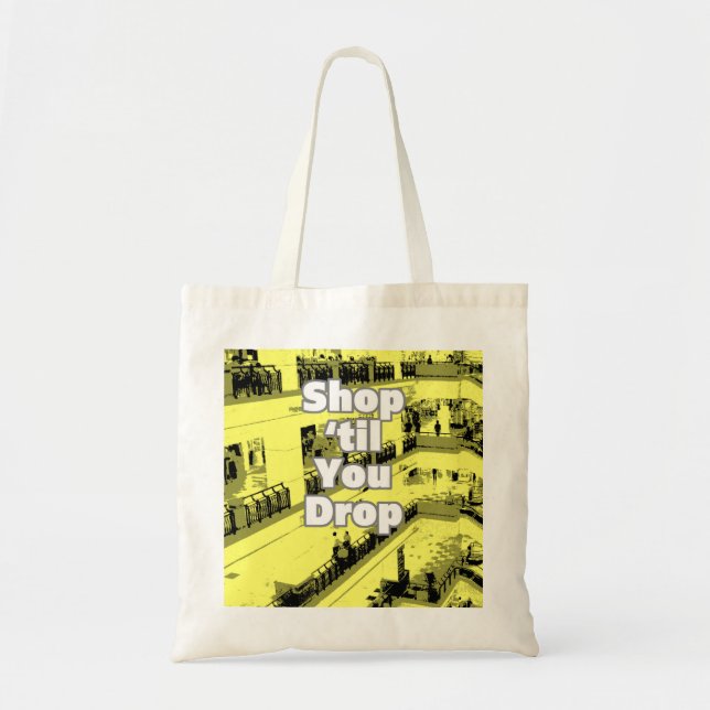 Bolsa Tote Compre Até Você Soltar Design. (Frente)