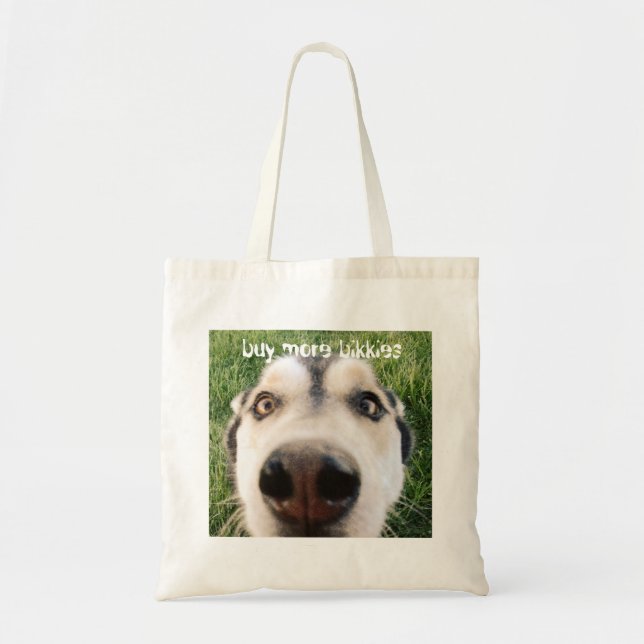 Bolsa Tote Compre mais bikkies (Frente)