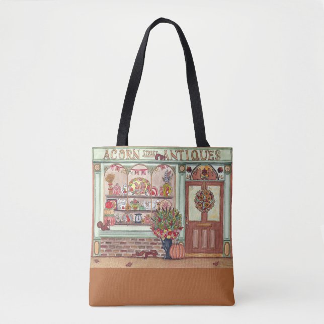 Bolsa Tote Compro Antiquado de Ação de Graças - Barra de Toqu (Frente)