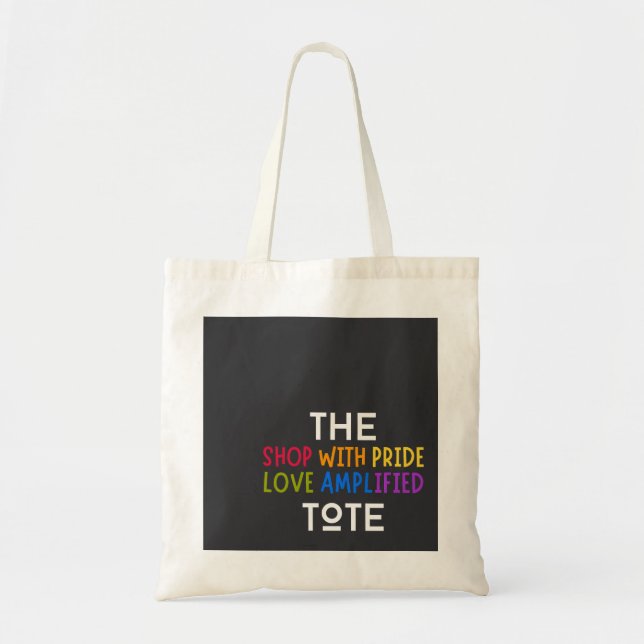 Bolsa Tote Compro com Orgulho Amor Ampliado Tote Bag (Frente)