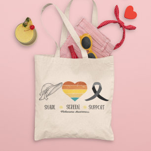 Bolsa Tote Compro de Sensibilização do Cancer da Pele Melanom