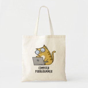 Bolsa Tote Computador Purr-grammer - Gato Engraçado