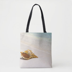 Bolsa Tote Conch Shell na praia 3