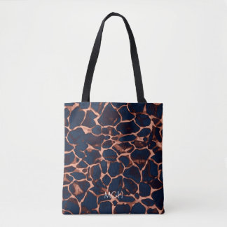 Bolsa Tote Concha de Tartaruga Monograma Personalizado