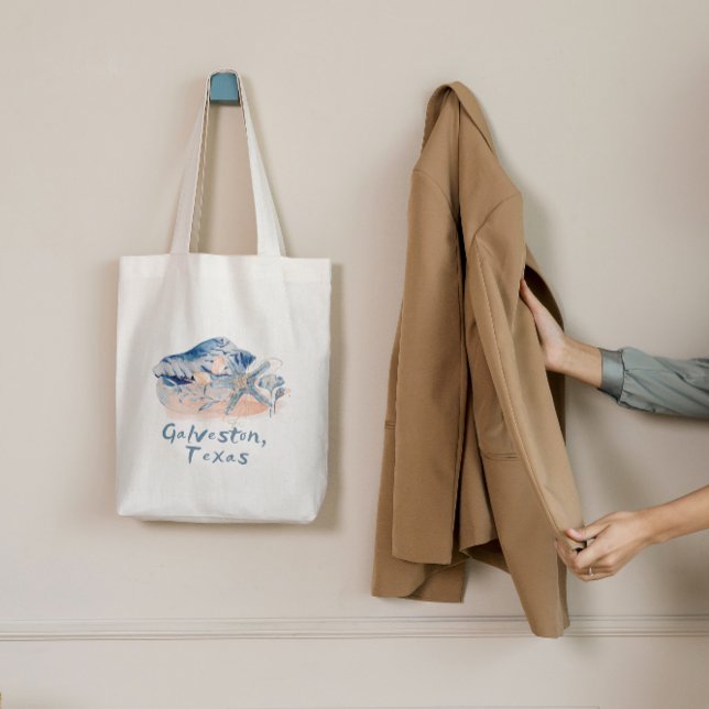Bolsa Tote Conchas de Galveston Texas  (Criador carregado)