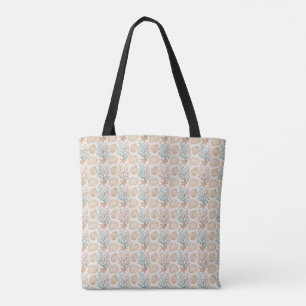 Bolsa Tote Conchas e Coral