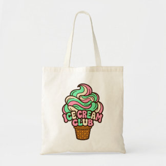 Bolsa Tote Cone de Soft Serve Pastel do Icecream Club