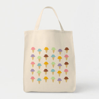 Bolsa Tote Cones de Sorvete Coloridos