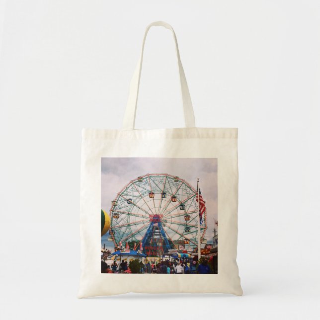 Bolsa Tote Coney Island Wonder Wheel (Frente)