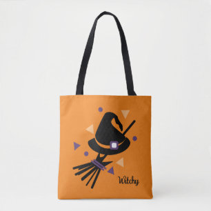 Bolsa Tote Confete de Chapéu de Bruxa Bruxa