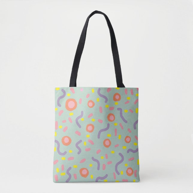 Bolsa Tote Confetti Joy Lines and Dots (Frente)