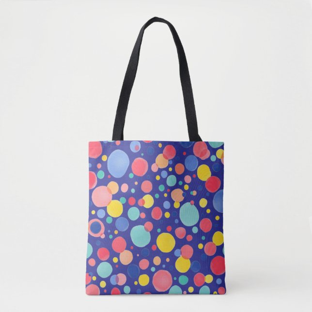 Bolsa Tote Confetti Pop - azul (Frente)