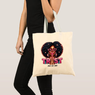 Bolsa Tote "Confiança" Cristã Africano-Americana Inspiraciona