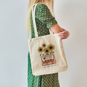 Bolsa Tote Confiança em Vibe Boho Sunflower e Cattsette