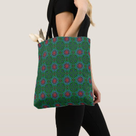 Bolsa Tote Confianza têxtil textura mandala