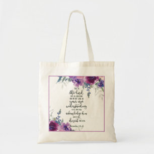 Bolsa Tote Confie no Senhor floral