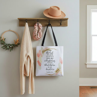 Bolsa Tote Confie no Senhor floral