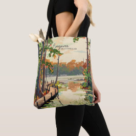 Bolsa Tote Congaree South Carolina Vintage Art Viagem