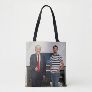 Bolsa Tote Conheceu o Presidente Donald Trump  Adicione Sua F