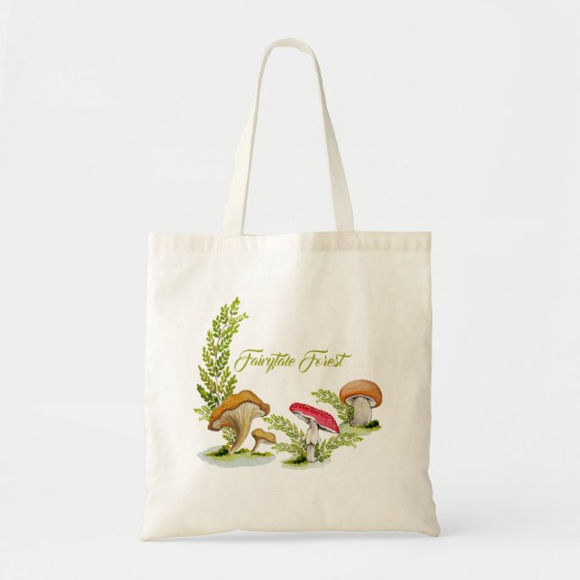 Bolsa Tote Conjunto de aquarelas da floresta de fairytale de  (Frente)