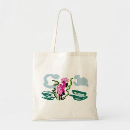 Bolsa Tote Conjunto de flamingo rosa
