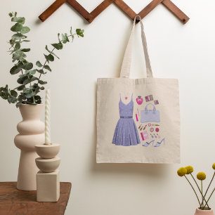Bolsa Tote Conjunto de Moda Roxo