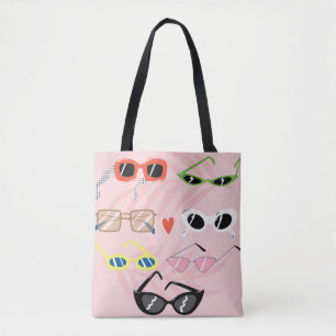 Bolsa Tote Conjunto de óculos escuros de tendências em esti
