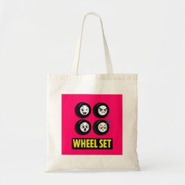 Bolsa Tote Conjunto de rodas de skate minimalista