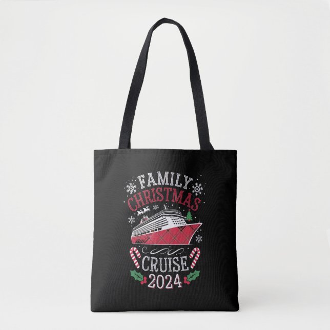 Bolsa Tote Conjunto de Roupas Combinando para Cruzeiro de Nat (Frente)