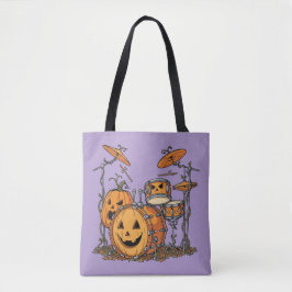 Bolsa Tote Conjunto de Tambores de Abóbora de Halloween