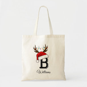 Bolsa Tote Conjuntos de Natal da Família Monogramas