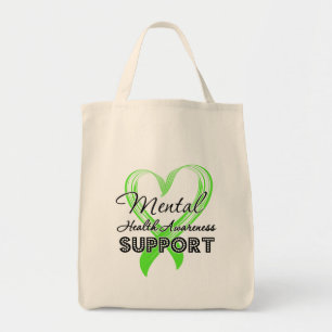 Bolsa Tote Consciência da saúde mental - apoio