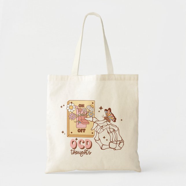 Bolsa Tote Consciência da Saúde Mental e TOC (Frente)