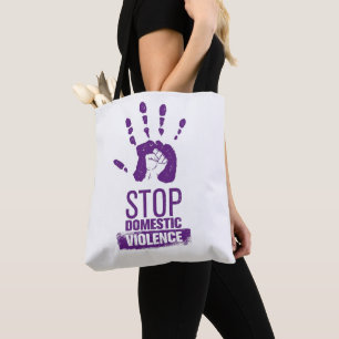 Bolsa Tote Consciência da violência doméstica