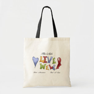 Bolsa Tote Consciência do AIDS do HIV/
