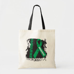 Bolsa Tote Consciência do câncer de figado do Grunge